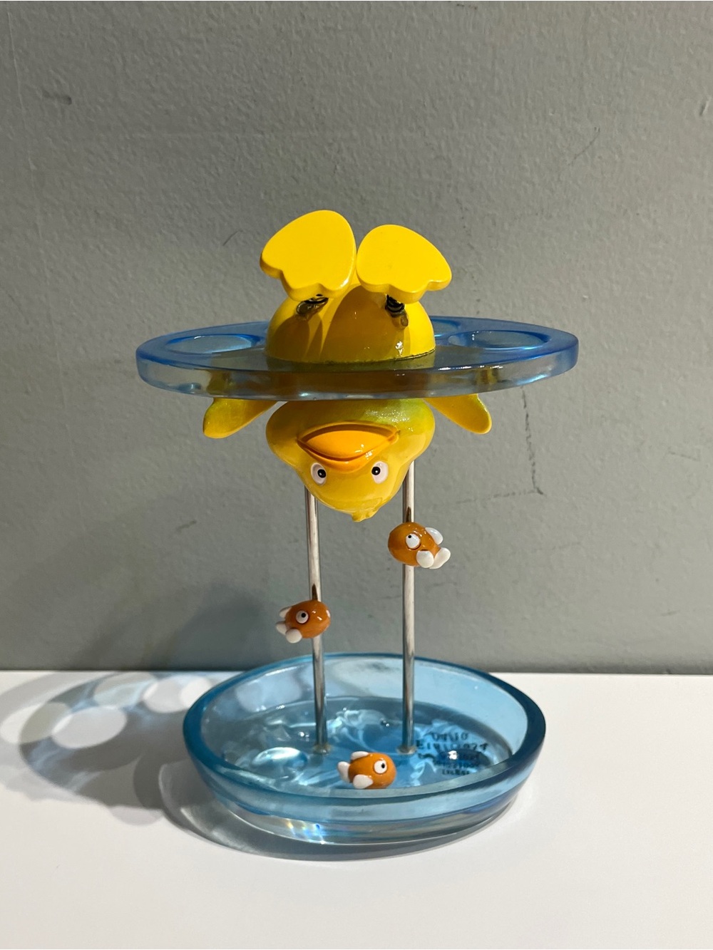 Ducky with fishes Clear Toothbrush Holder Vintage Circo brand Target Retired